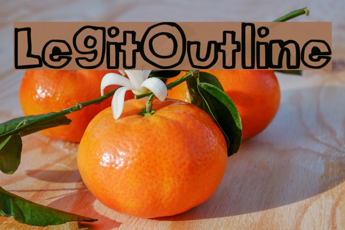 LegitOutline Font examples