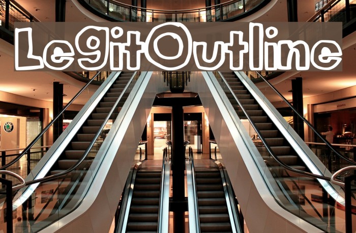 LegitOutline Font examples