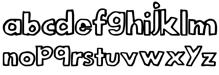 LegitOutline Font LOWERCASE