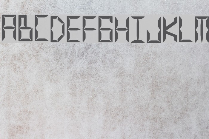 Legitimate Crystal Display Font examples