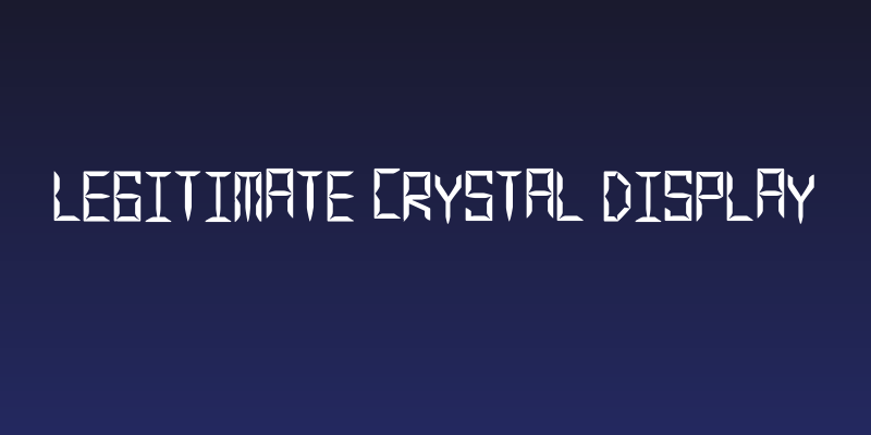 Legitimate Crystal Display Social Header