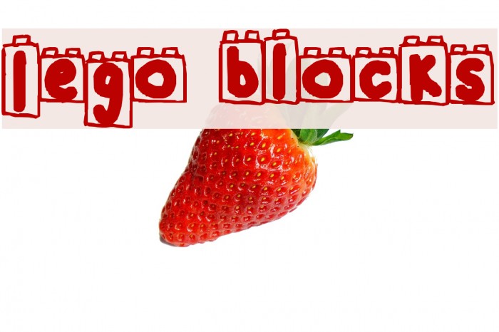 Lego Blocks Font examples
