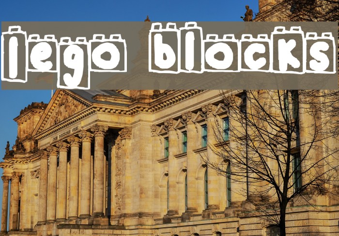 Lego Blocks Font examples
