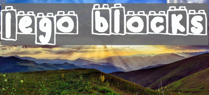 Lego Blocks Font examples