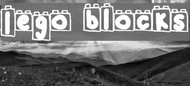 Lego Blocks Font examples