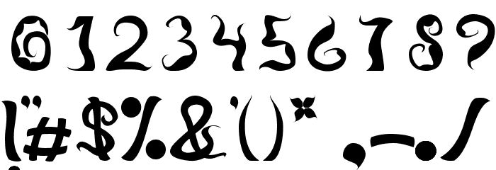 Legong DancingFont Font OTHER CHARS