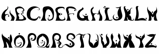 Legong DancingFont Polices MAJUSCULES