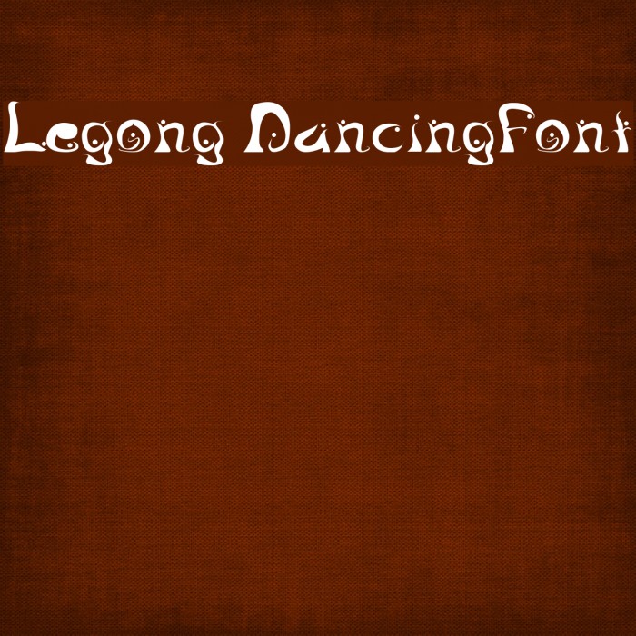 Legong DancingFont Font examples