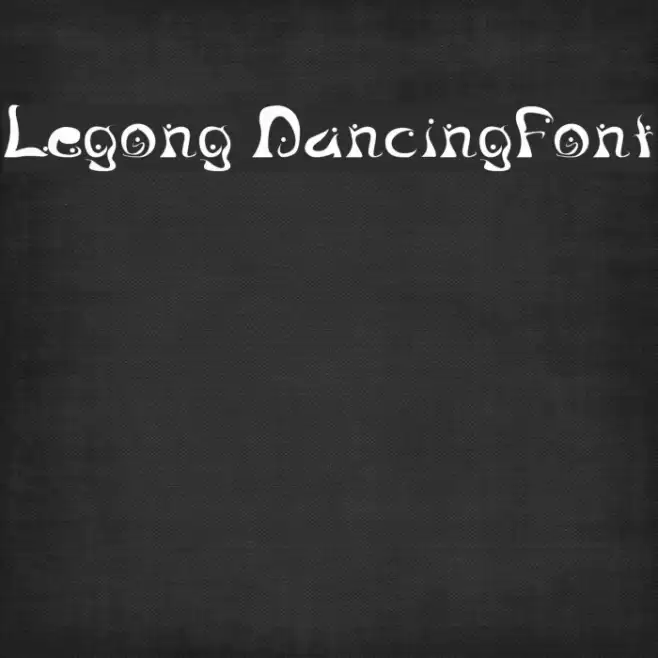 Legong DancingFont Example 1