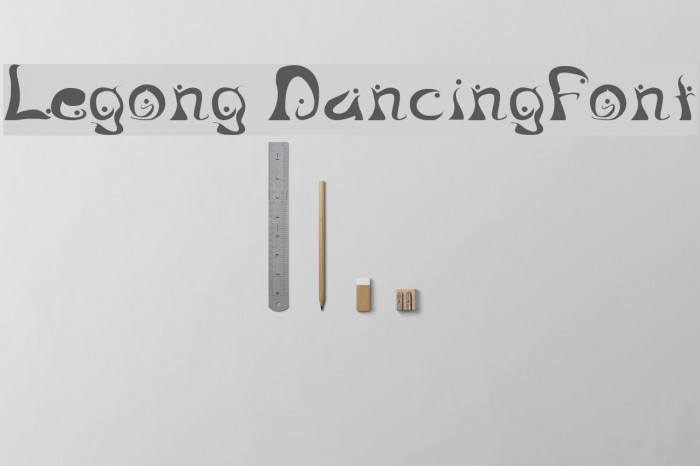 Legong DancingFont Font examples
