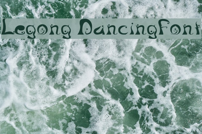 Legong DancingFont Font examples
