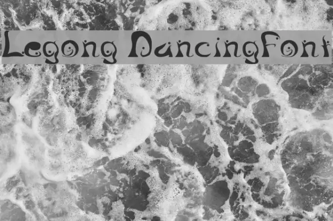 Legong DancingFont Example 3