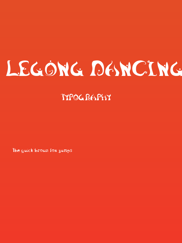 Legong DancingFont Poster