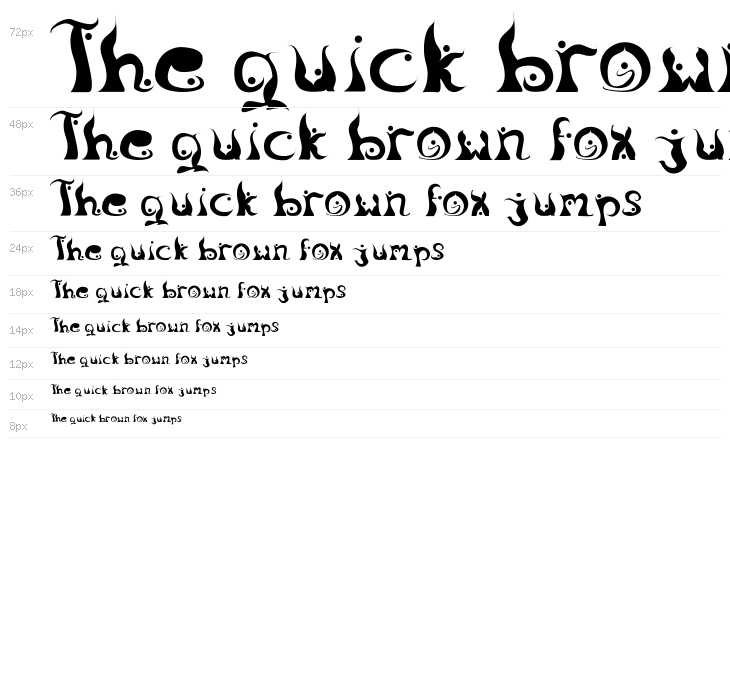 Legong DancingFont Waterfall