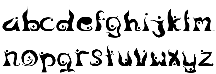 Legong DancingFont Font LOWERCASE