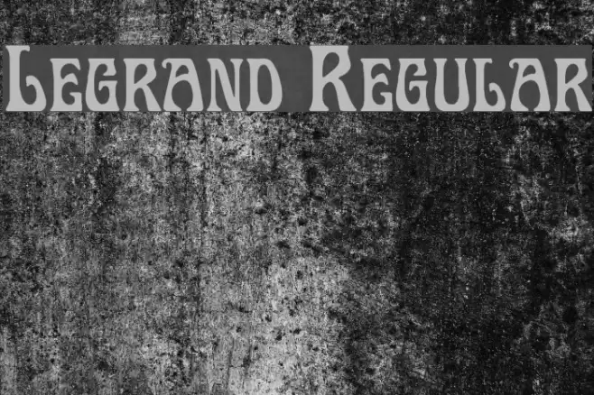 Legrand Regular Font examples