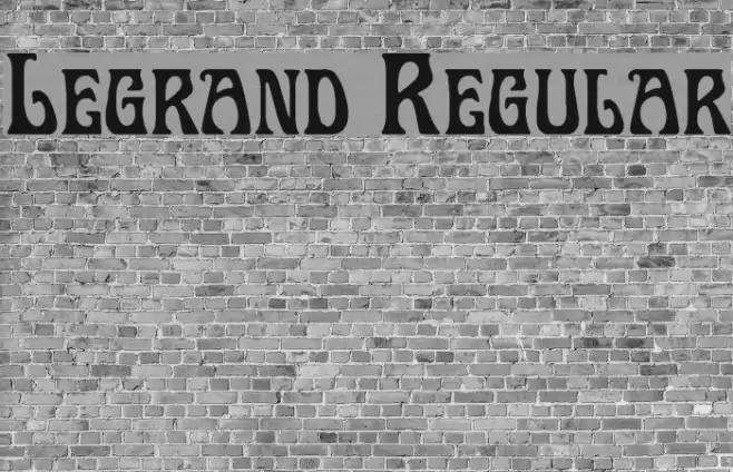 Legrand Regular Font examples
