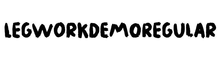 Legwork DEMO Regular  font caratteri gratis