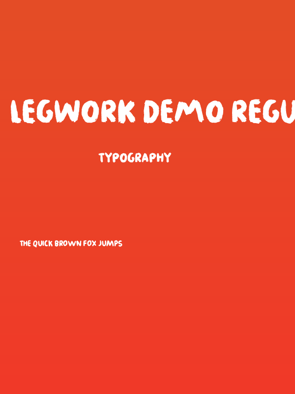 Legwork DEMO Regular Poster
