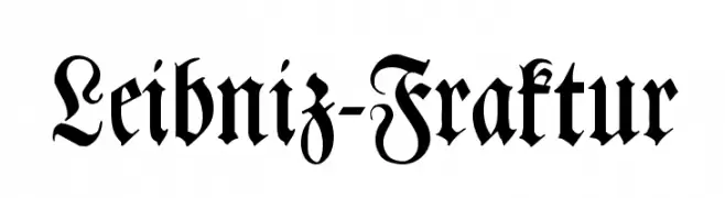 Leibniz-Fraktur  لخطوط تنزيل