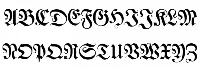 Leibniz-Fraktur Schriftart Groß