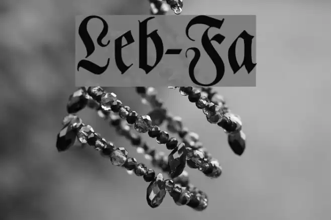 Leibniz-Fraktur Font examples