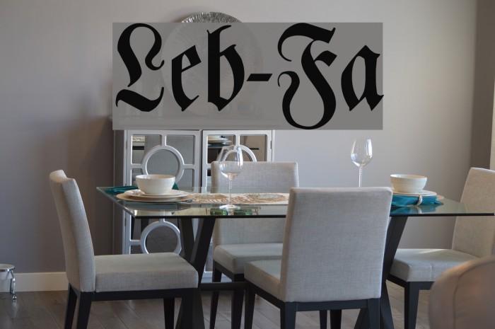 Leibniz-Fraktur Font examples