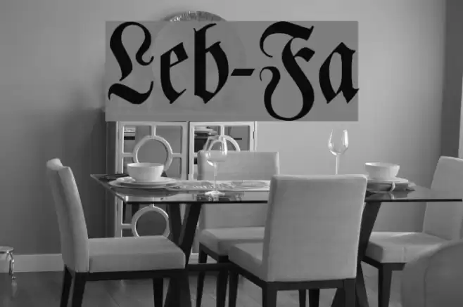 Leibniz-Fraktur Font examples