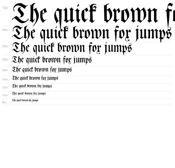 Leibniz-Fraktur Waterfall