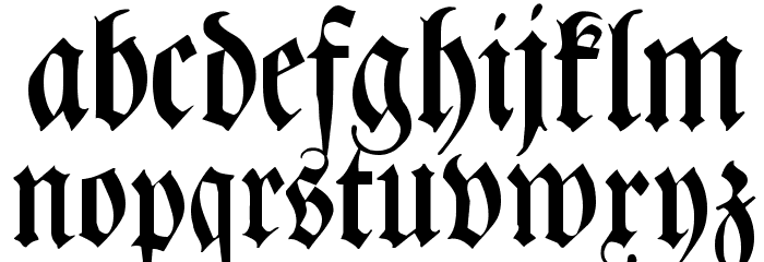 Leibniz-Fraktur Font LOWERCASE