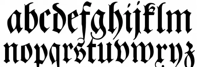 Leibniz-Fraktur Caratteri MINUSCOLO