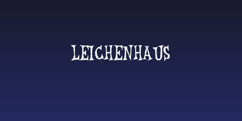 Leichenhaus Social Header