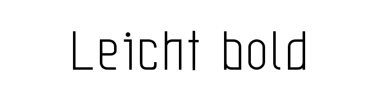 Leicht bold Font