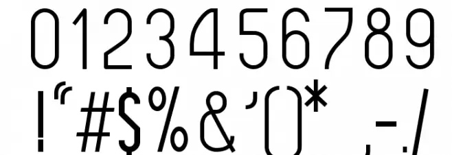 Leicht bold Font OTHER CHARS