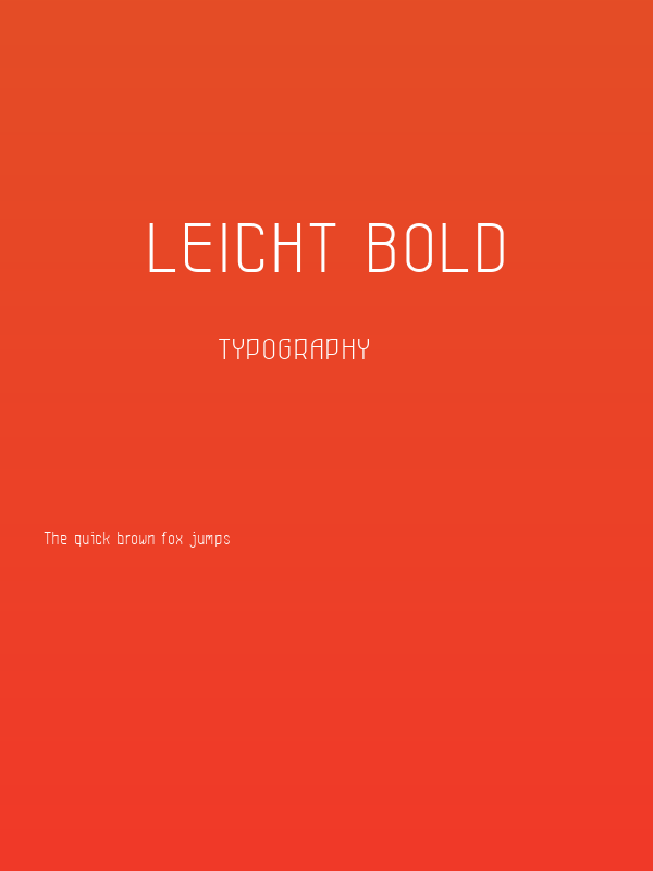 Leicht bold Poster