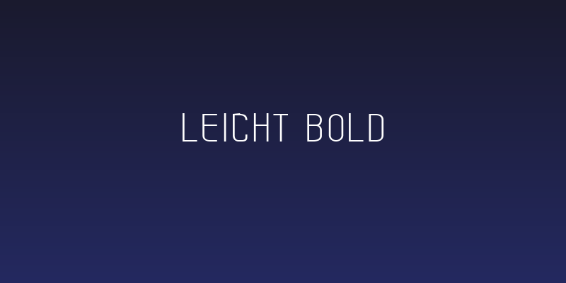 Leicht bold Social Header