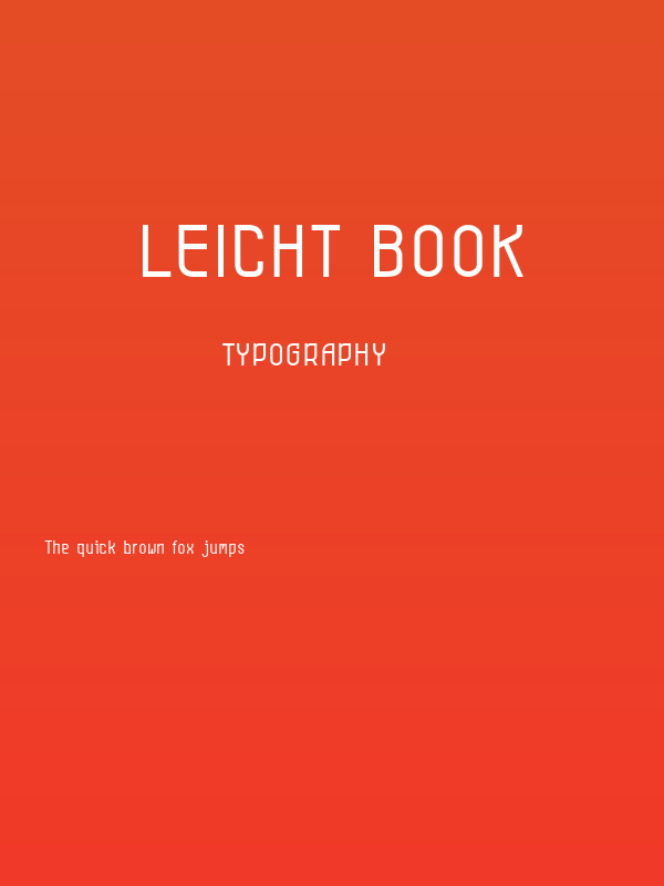 Leicht book Poster