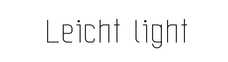 Leicht light  Descarca Fonturi Gratis