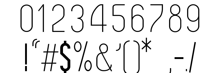 Leicht light Font OTHER CHARS