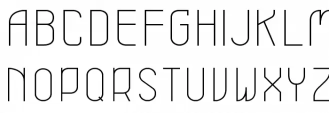Leicht light Polices MAJUSCULES