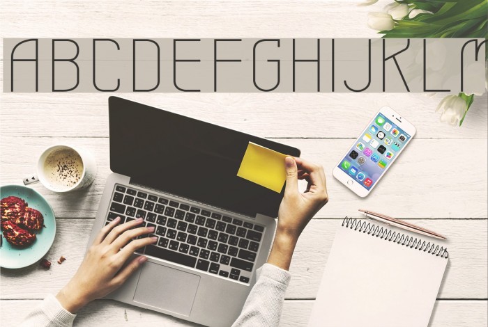 Leicht light Font examples