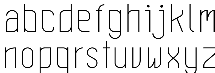 Leicht light Font LOWERCASE