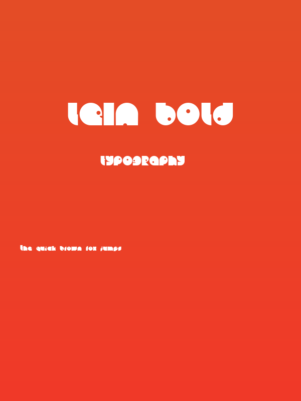 Lein Bold Poster