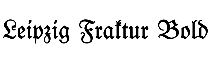 Leipzig Fraktur Bold Font