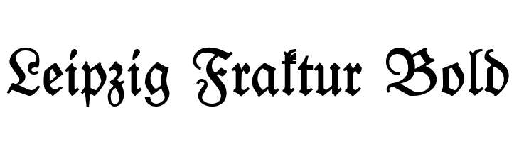 Leipzig Fraktur Bold  Frei Schriftart Herunterladen
