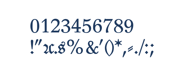 Leipzig Fraktur Bold Other Characters