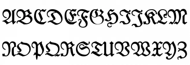 Leipzig Fraktur Bold Fonte MAIÚSCULAS