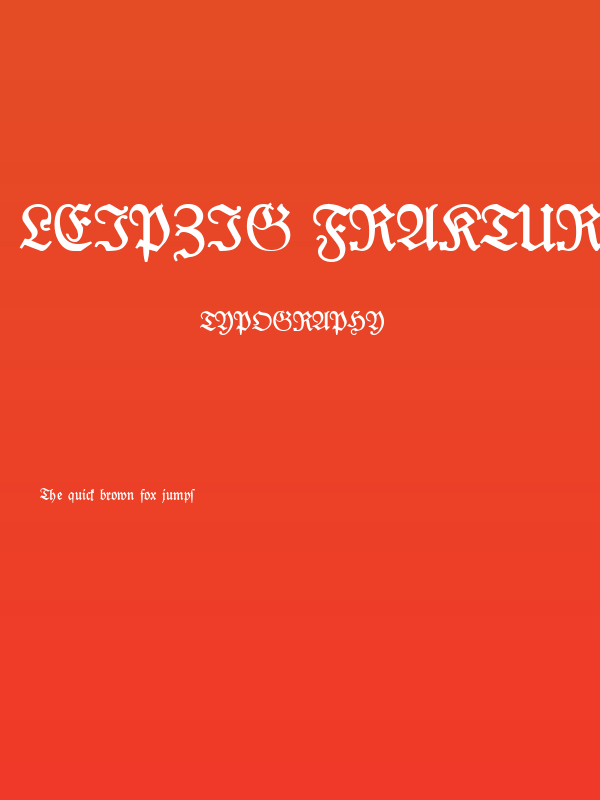 Leipzig Fraktur Bold Poster