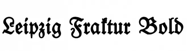 Leipzig Fraktur Bold  免费字体下载