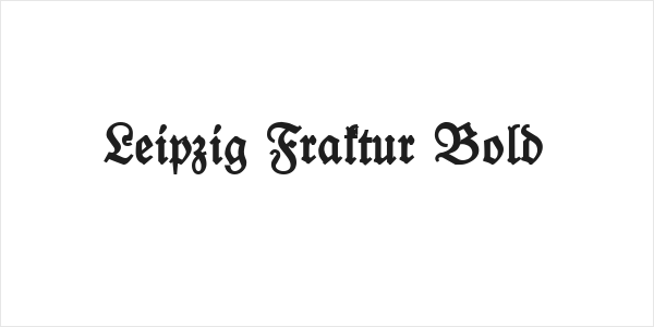 Leipzig Fraktur Bold Logo